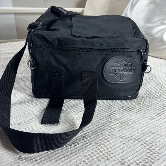 Harley Davidson Duffel Bag Expandable Motorcycle Luggage Carry On Travel Gifts - Picture 2 of 10